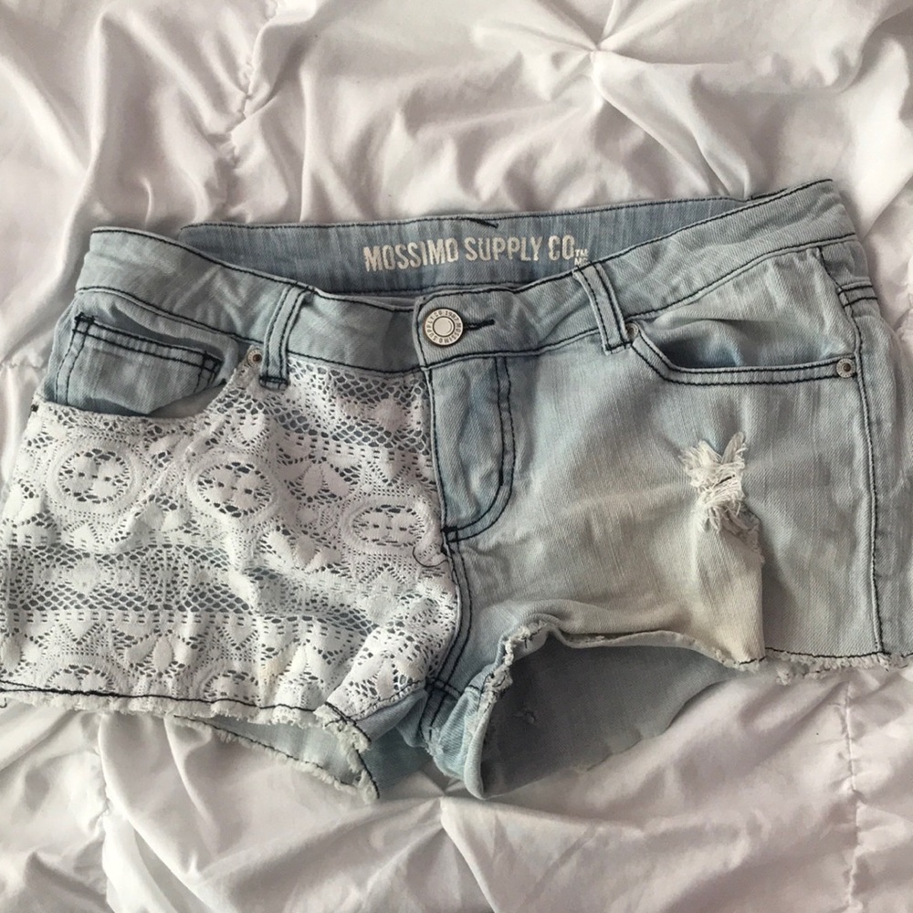 Lace Jean Shorts